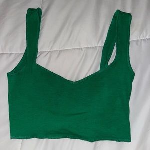 Green tank top